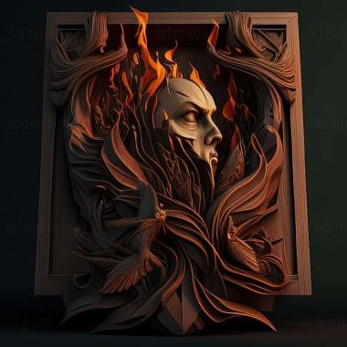 3D model The Lords of the Earth Flame game (STL)